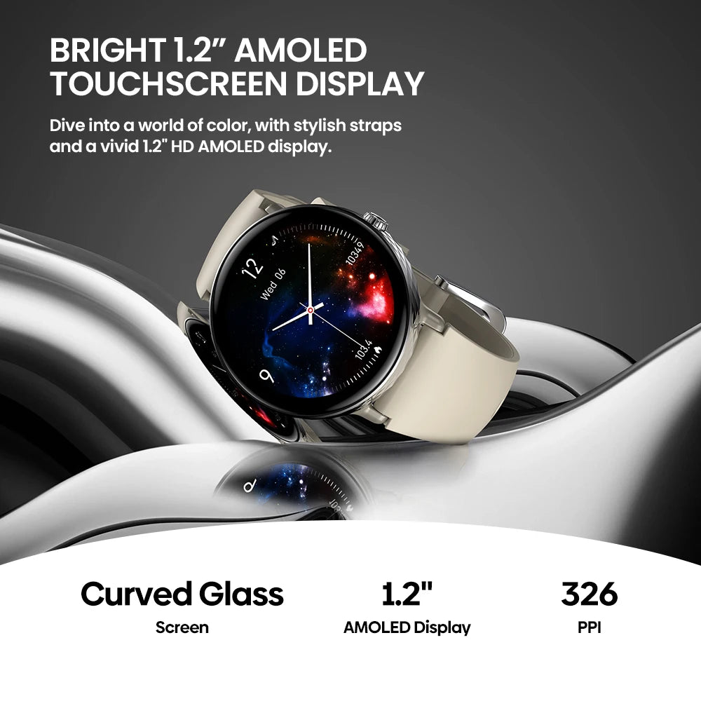 Smartwatch zeblaze Modelo 2026 , GPS Double Strap 1.2" HD AMOLED Display Health Monitoring Sports Smart Watch