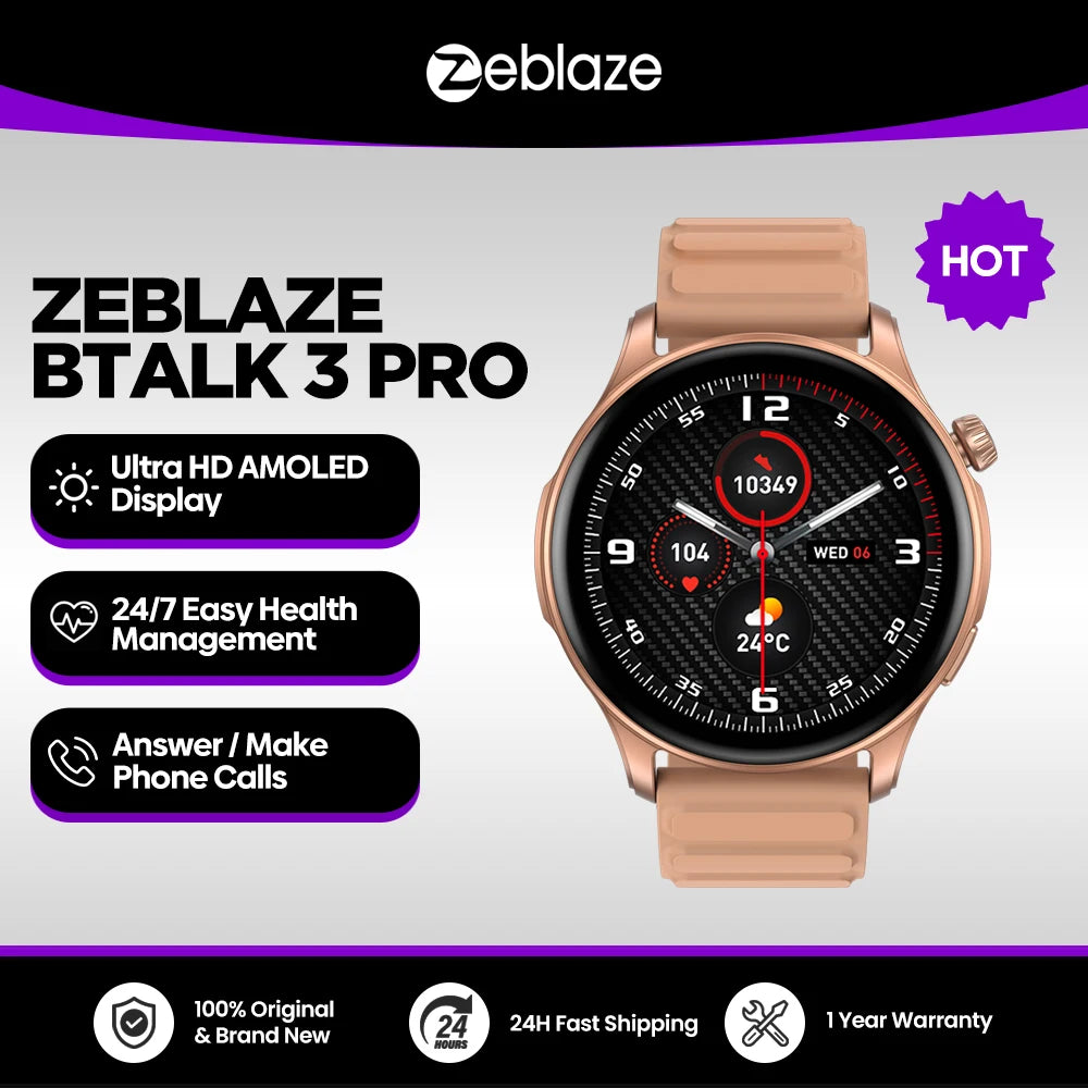 Smartwatch Zeblaze Btalk 3 Pro – Alta Performance no Pulso