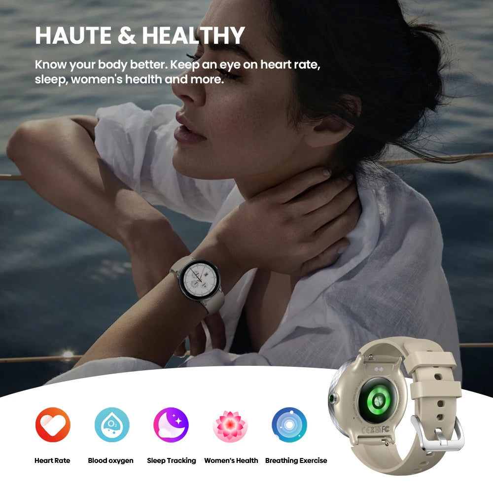 Smartwatch zeblaze Modelo 2026 , GPS Double Strap 1.2" HD AMOLED Display Health Monitoring Sports Smart Watch