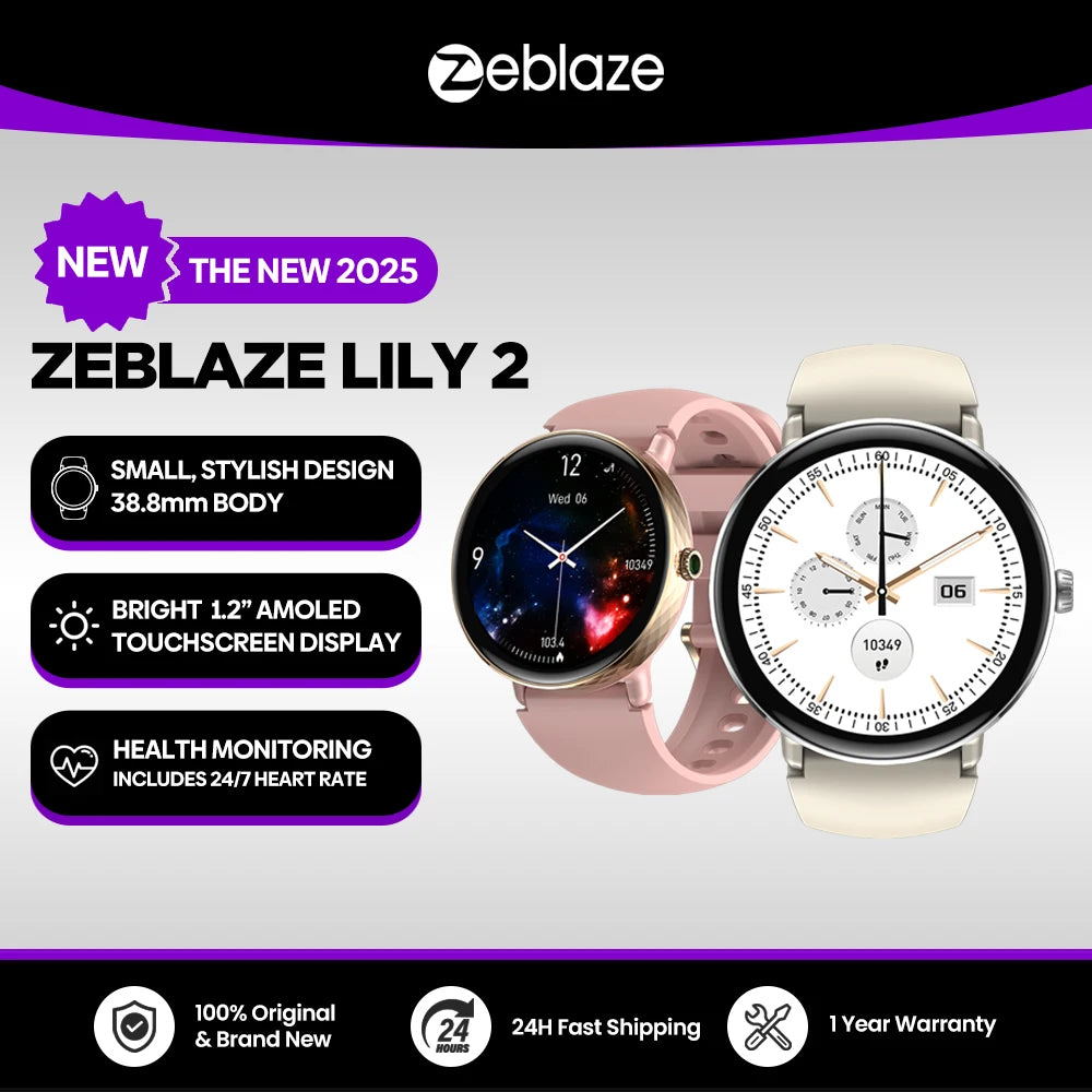 Smartwatch zeblaze Modelo 2026 , GPS Double Strap 1.2" HD AMOLED Display Health Monitoring Sports Smart Watch